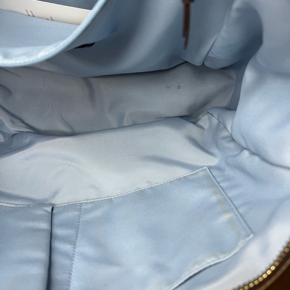 Coach Hamptons Scarf Print Tote Blue/Multicolor No 10115 - Used - Picture 4 of 15